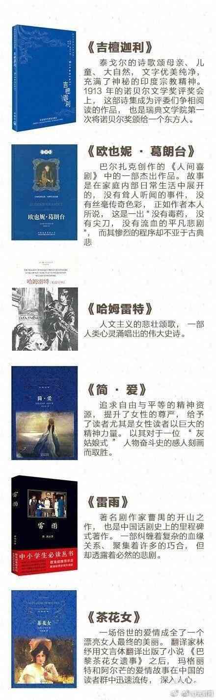 一生必读的54本书，你读过几本？